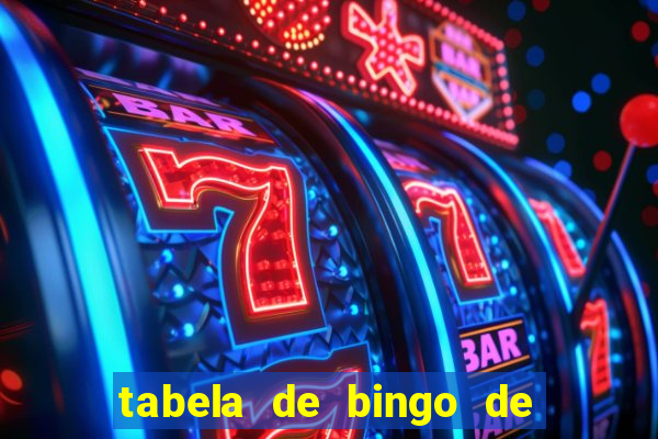 tabela de bingo de 1 a 100